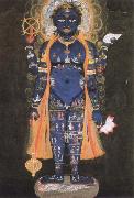 Ambrogio Lorenzetti vishnu visvarupa,preserver of the universe,represnted as the whole world USA oil painting artist